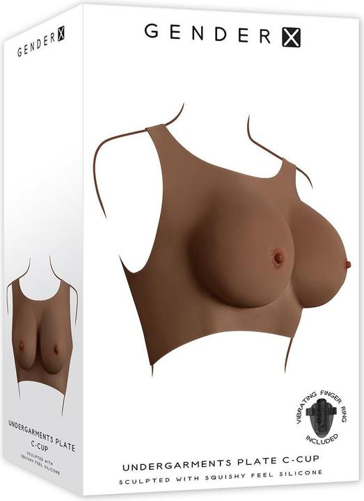 Actual product image Gender X Undergarments - Plate C-Cup Brown 28 cm