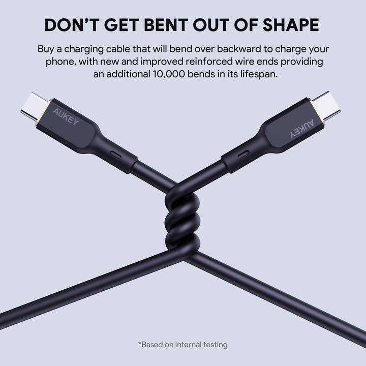Image du produit Aukey USB C – USB C (1.80 m, USB 3.2 Gen 1)