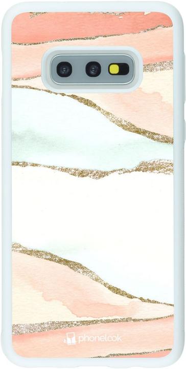 Immagine prodotto PhoneLook Coprire il Silicone Bianco Arancione Scintillante (Samsung Galaxy S10e)