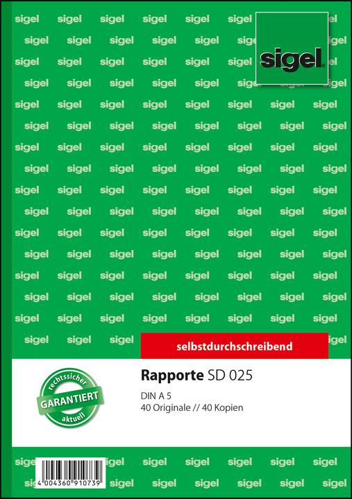 Produktbild Sigel SD025 Geschäftsformular (80 x)