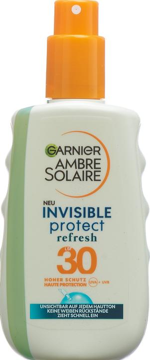Garnier Ambre Solaire Invisible Protect & Refresh Spray LSF 30 (Sonnenspray, SPF 30, 200 ml, 206 g)