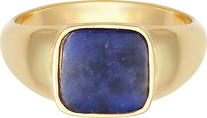 Produktbild Elli PREMIUM Ring Siegelring Sodalith Quadrat Klassik 925 Silber (54, 925 Silber)