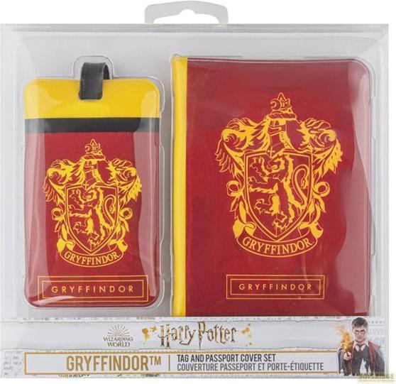Immagine prodotto Cinereplicas Harry Potter - Set di etichette e copri passaporto Grifondoro - Licenza ufficiale