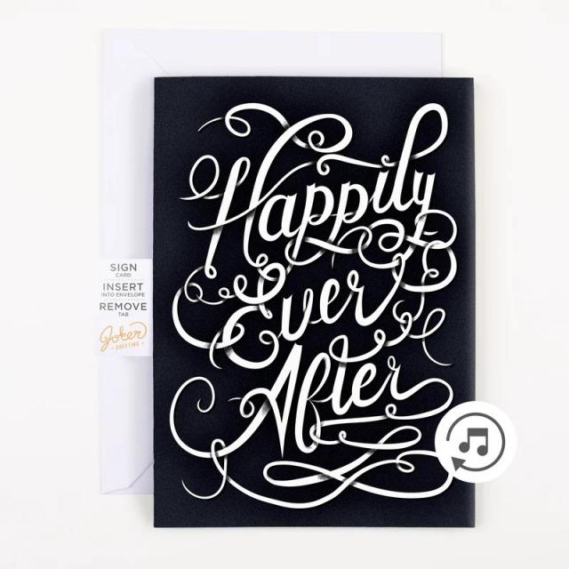Actual product image Joker Greeting Endless music card Happily Ever After - (1 pcs.)