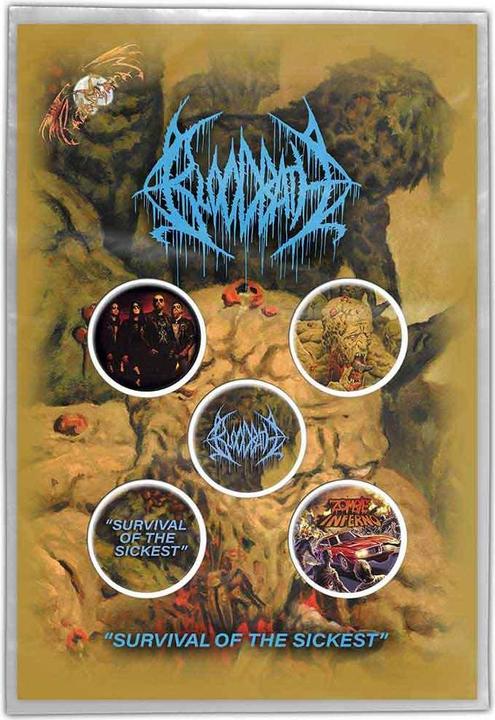 Universal Textiles Survival Of The Sickest Album Abzeichen (5er Pack)