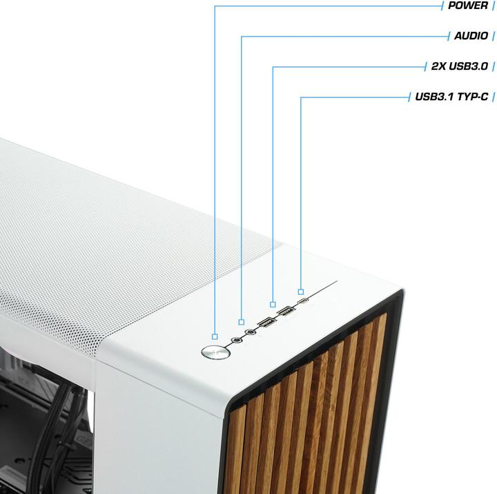 Actual product image Kiebel White Forest Ultra (Intel Core Ultra 9 285K, 32 GB, 1000 GB, GeForce RTX 5060 Ti)
