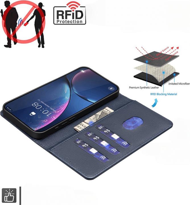 Produktbild Binfen Color Galaxy S25 / S24 - BINFEN Leder Etui Hülle mit RFID Blocker (Samsung Galaxy S25, Samsung Galaxy S24)