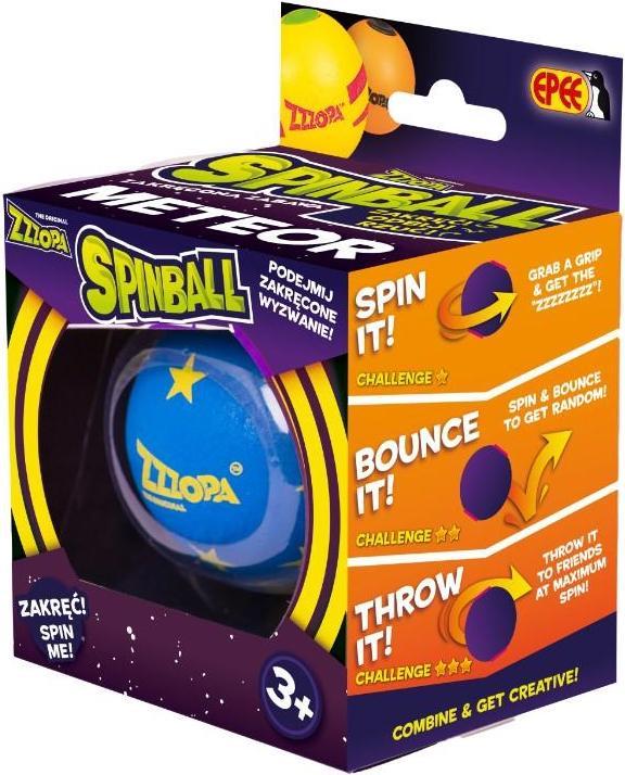 Actual product image EPEE Spinball Ball Blue fun with a yellow meteor (9.50 cm)