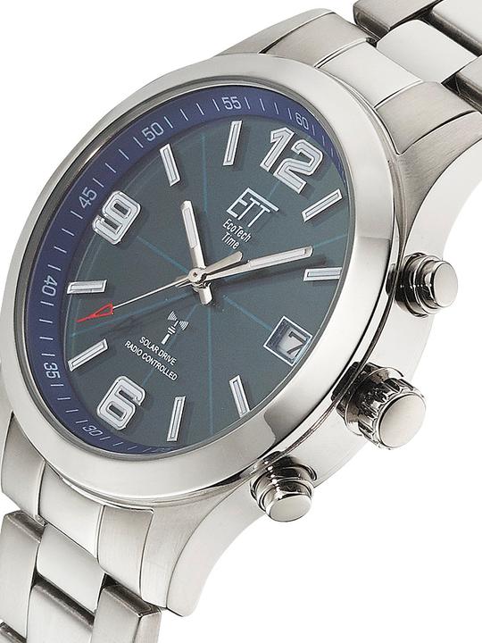 Immagine prodotto ETT EGS-11485-32M Orologio radiocomandato Solar Drive Gobi Orologio da uomo 41mm 10ATM (Orologio da polso analogico, 41 mm)