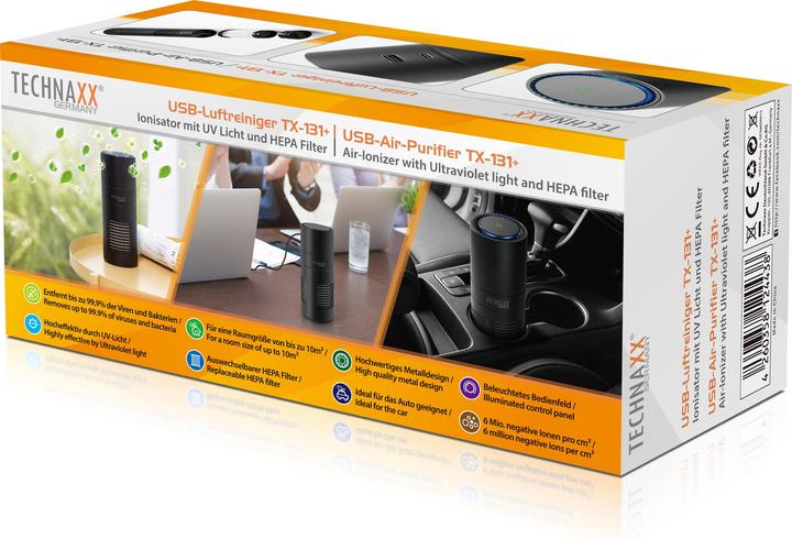 Produktbild Technaxx Luftreiniger USB mit TX 131 (10 m²)