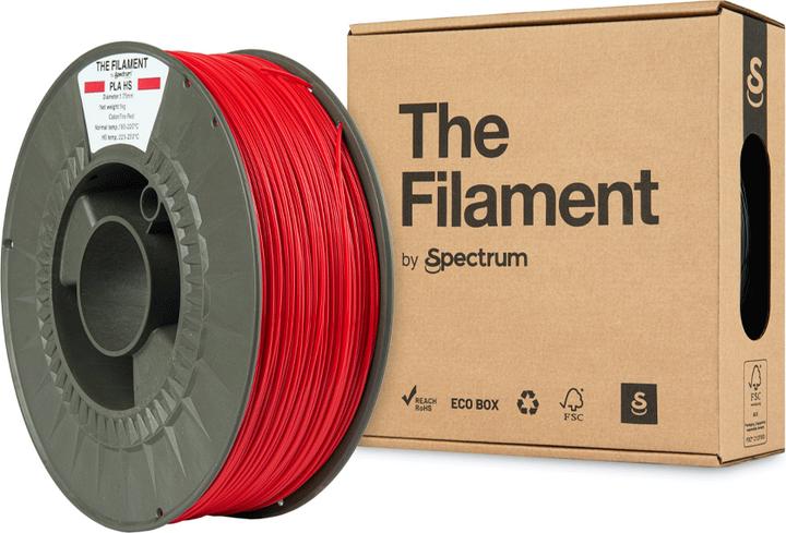 Image du produit Verbatim The Filament PLA HS 1.75mm Fire Red 1kg (PLA, 1.75 mm, 1000 g, Rouge)