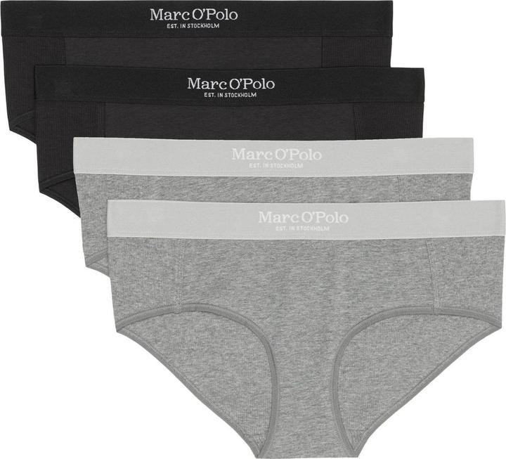 Produktbild Marc O'Polo 4er Pack Iconic Rib Hipster (XL, 4er Pack)