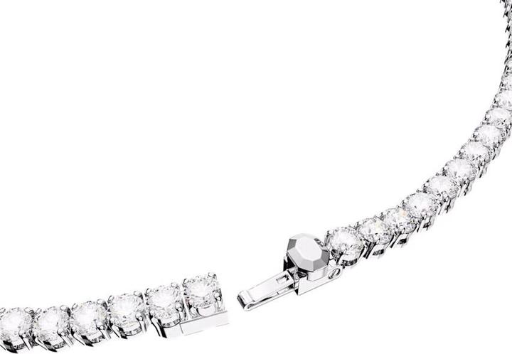 Produktbild Swarovski Matrix Tennis Halskette Rundschliff Klein Weiss (Swarovski Metall, 41 cm)