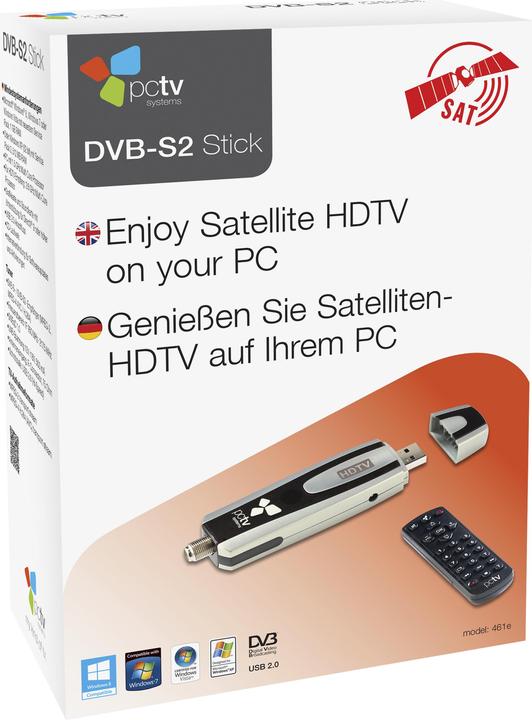 Actual product image Hauppauge PCTV DVB-S2 Stick 461e (USB 2.0, DVB-S2)