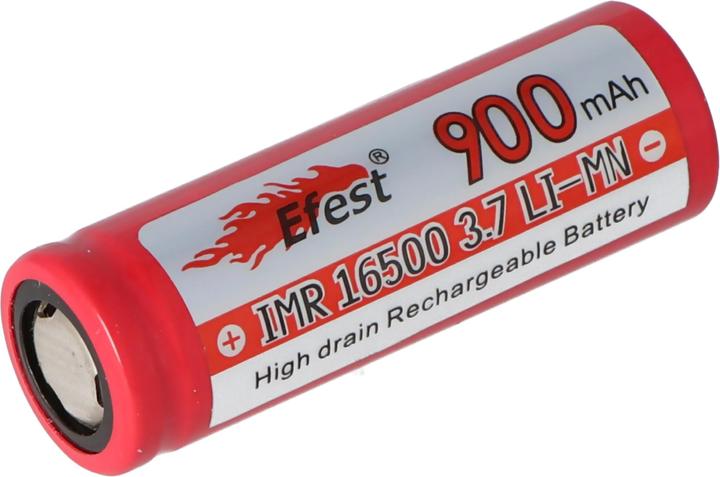 Produktbild Efest Akku IMR 16500 Pluspol flach (1 Stk., 16500, 900 mAh)