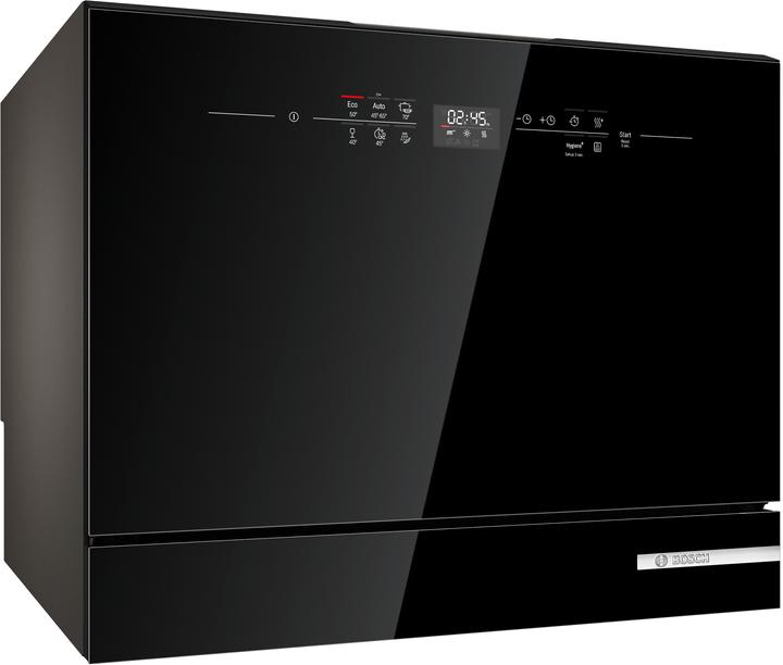 Image du produit Bosch Hausgeräte Série 6, Lave-vaisselle compact pose libre, 55 cm, Noir, SKS6ITB00E