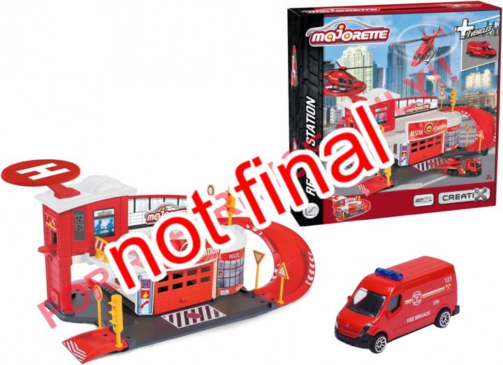 Image du produit Majorette Station de sauvetage Creatix + 1 véhicule