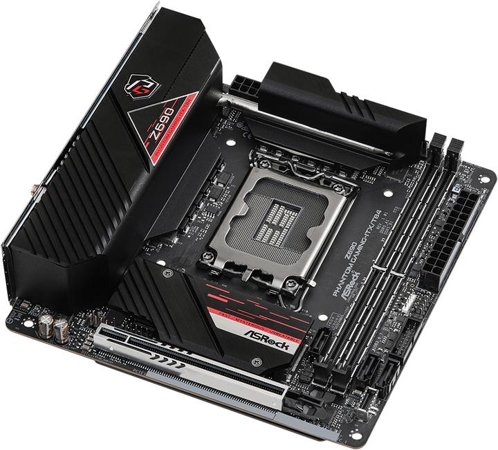 Image du produit AsRock Z690 Phantom Gaming-ITX/TB4 (LGA 1700, Intel Z690 (DDR5), Mini-ITX)