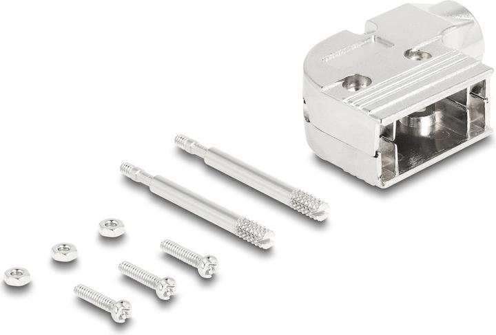 Image du produit Delock Boîtier D-Sub pour connecteur 9 broches mâle / femelle à angle de 90