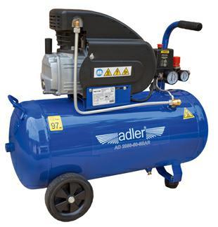 Produktbild Adler KOMPRESSOR 50l AD 2050-50-8BAR 230V (8 Bar, 50 l)