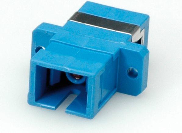 Produktbild Roline LWL-Adapter SC Simplex, Multimode PB (S/UTP, CAT6, 0.11 m)