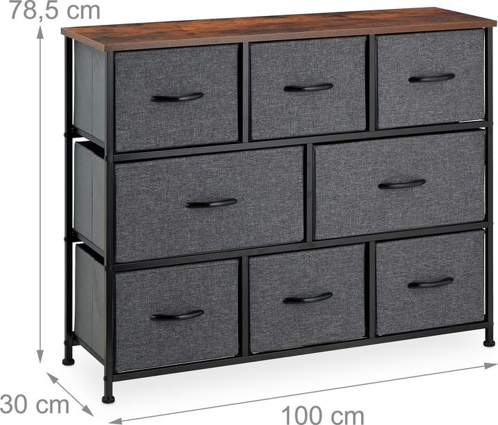 Actual product image Relaxdays Chest of drawers (100 x 30 x 78.5 cm)