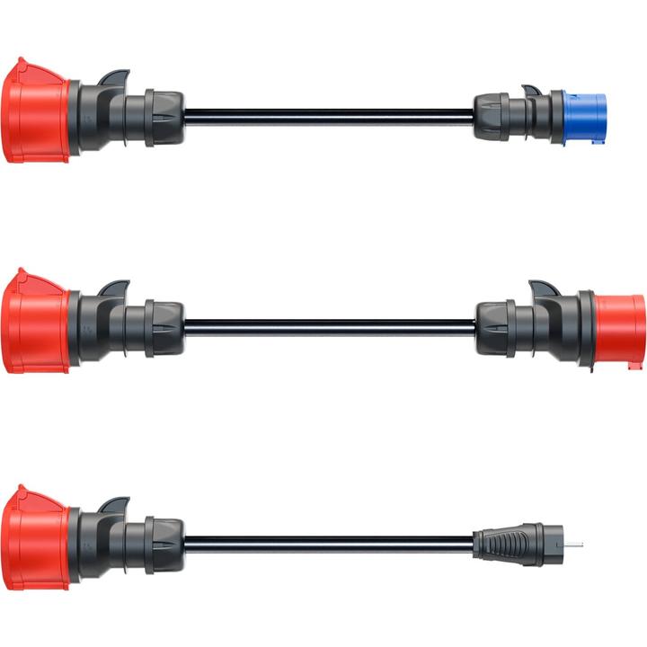 Go-E Adapter Gemini flex 22 kW auf 3er Set (CEE 16, CEE 32, 16 kW, 16 A, 0.30 m)