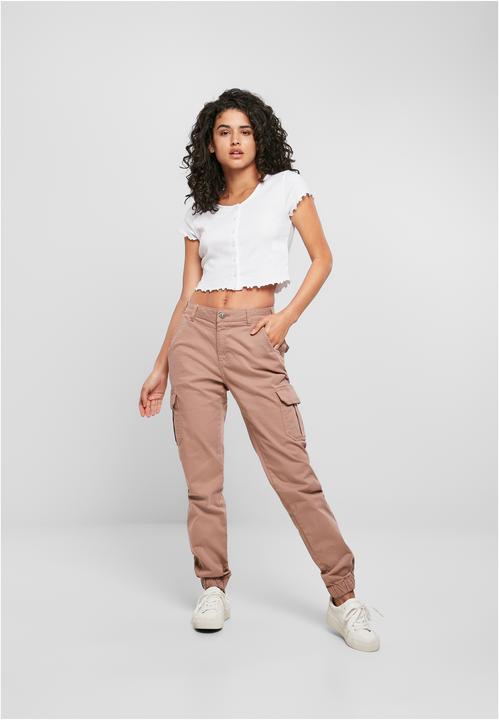 Actual product image Urban Classics Ladies High Waist Cargo Pants (32)