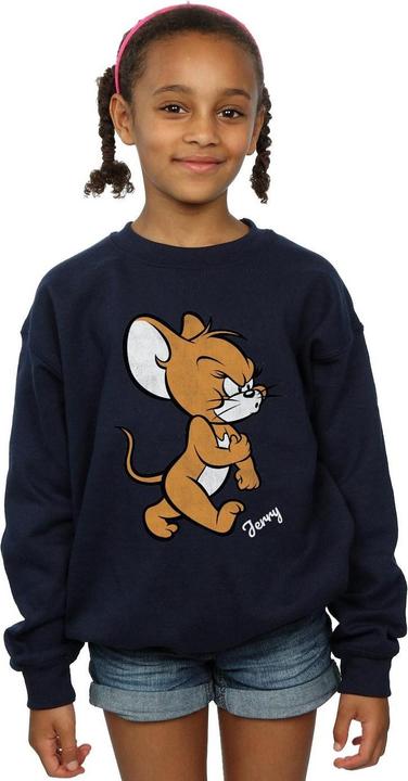 Produktbild Tom & Jerry Mädchen Angry Mouse Sweatshirt aus Baumwolle (128)