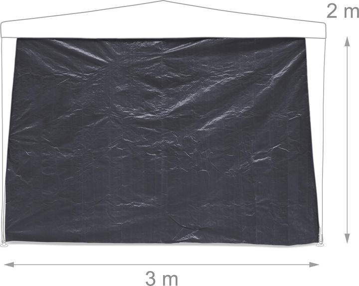 Immagine prodotto Relaxdays 3x parti laterali del gazebo (10 cm, 300 cm)