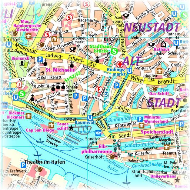 Produktbild Hamburg. Stadtplan 1:18 000 18000