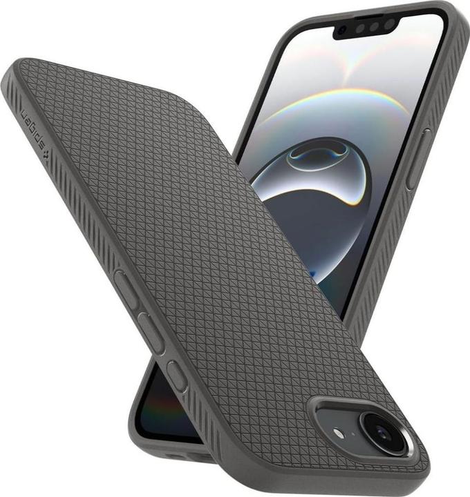 Actual product image Spigen Liquid Air iPhone 16e Case Marble Gray (Apple iPhone 16e)