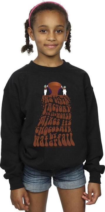 Actual product image Willy Wonka & the Chocolate Factory Girls Chocolate Waterfall Sweatshirt (128)
