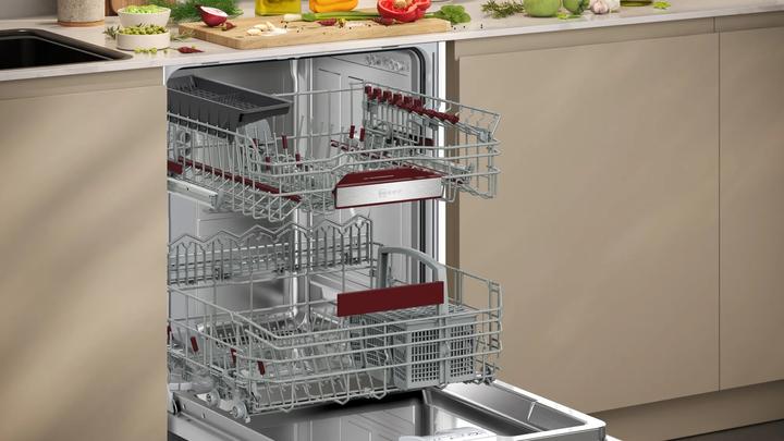 Produktbild Neff N 50, Geschirrspüler integrierbar, 60 cm, Gebürsteter Stahl, S145EBS04D, ID S145EBS04D