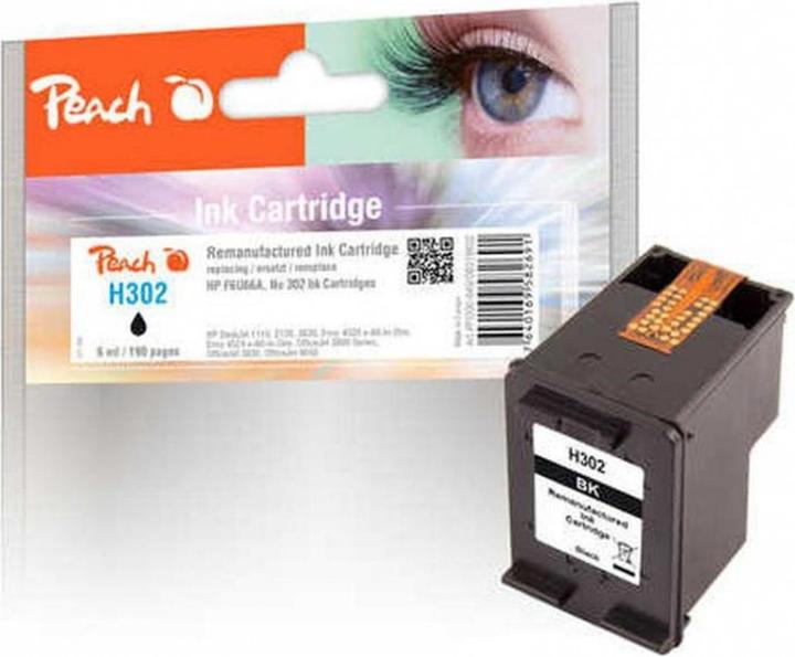 Productafbeelding Peach Inkt HP F6U66A, nr. 302 (BK)