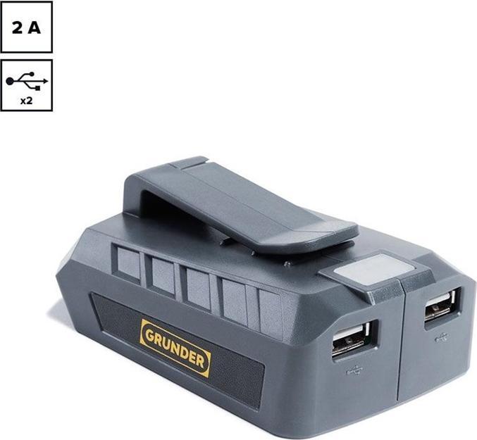 Actual product image Grunder USB CHARGER ADP-01 POWERBANK 18V