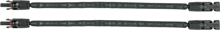 Produktbild Kabelmeister Solar-Fensterdurchführung kompatibel, paarweise, schwarz, flexible Länge: 30 cm (Solarkabel)