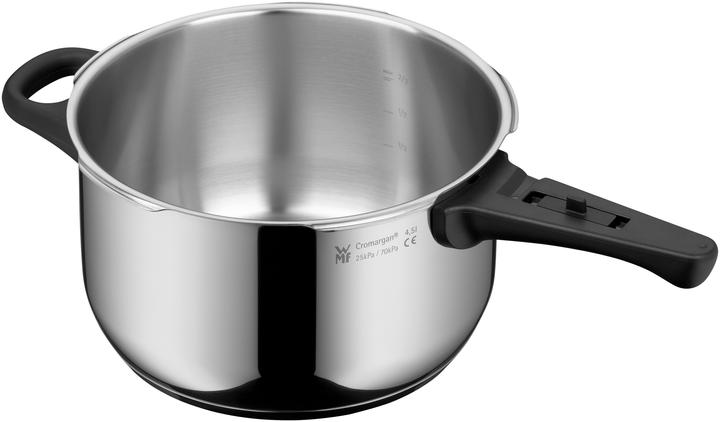 Produktbild WMF Schnellkochtopf Set 2tlg 8,5+3l grosses Kochsignal Perfect Induktion Edelstahl (22 cm, Pfannenset + Topfset, Edelstahl)