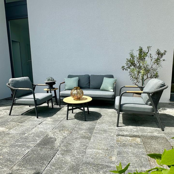 Image du produit Ventaris Verona Gartenlounge Set Aluminium 5-pièces incl. tables d'appoint Anthracite