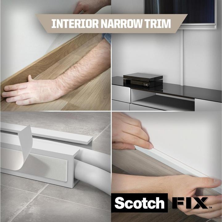 Actual product image Scotch Mounting Tape -Fix, 10 mm x 2 m, White (10 mm)