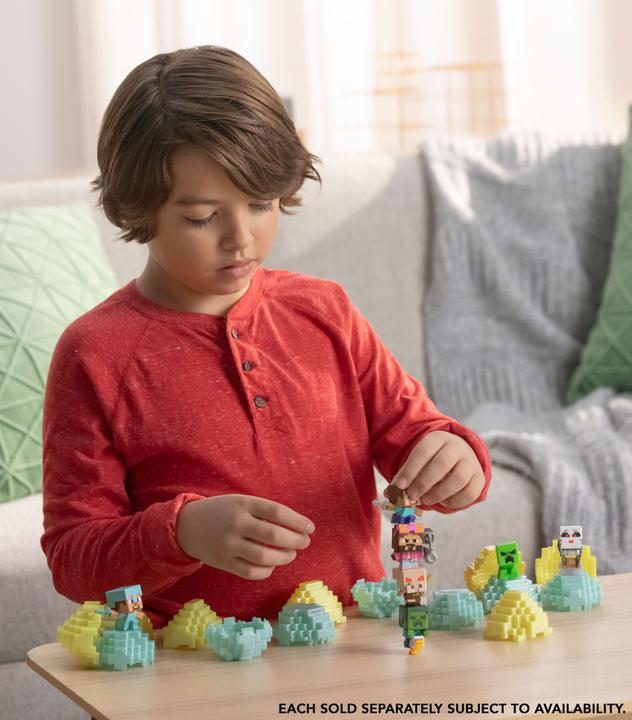 Actual product image Mattel Minecraft Movie Mini Mode Spawn Eggs Zombie Riding Chicken