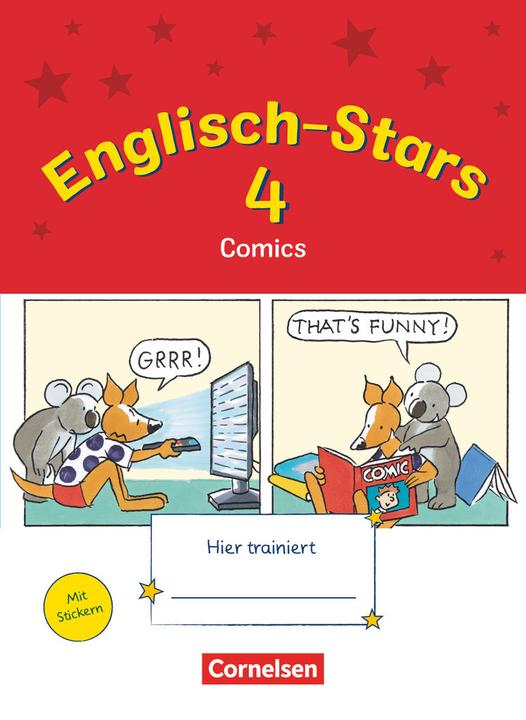Immagine prodotto Englisch-Stars, Allgemeine Ausgabe, 4. Schuljahr, Übungsheft Comics, Mit Lösungen (Tedesco, Britta Schöpe, Irene Reindl, Katrin Schmidt, Barbara Gleich, 2012)