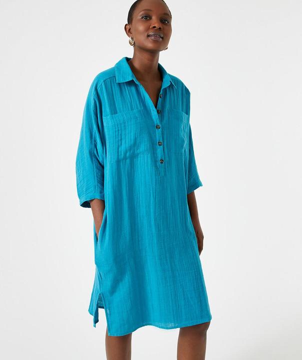 Image du produit Anne Weyburn Knielanges Kleid aus reiner Baumwolle (38)