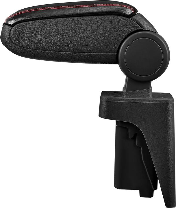 Actual product image Pro-Tec Audi A3 8P centre armrest with storage compartment, faux leather, black with red stitching