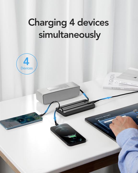 Immagine prodotto Veger C20 Powerbank con cavo - 20'000mAh (20000 mAh, 10 W, 77 Wh)
