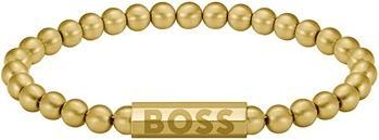 Hugo Boss Sphere 1580666 gold-plated beaded bracelet - Length: 19 cm (19 cm)