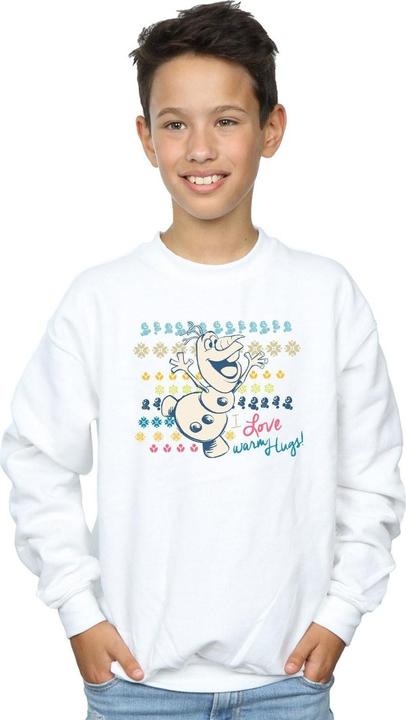 Actual product image Disney Boys Frozen I Love Warm Hugs Sweatshirt (140, 146)