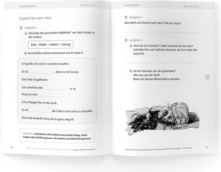 Image du produit Krummer Hund – Juliane Pickel – Materialien für inklusive Lektürearbeit mit Aufgaben – Le (Allemand, Catrin Kunz, 2024)