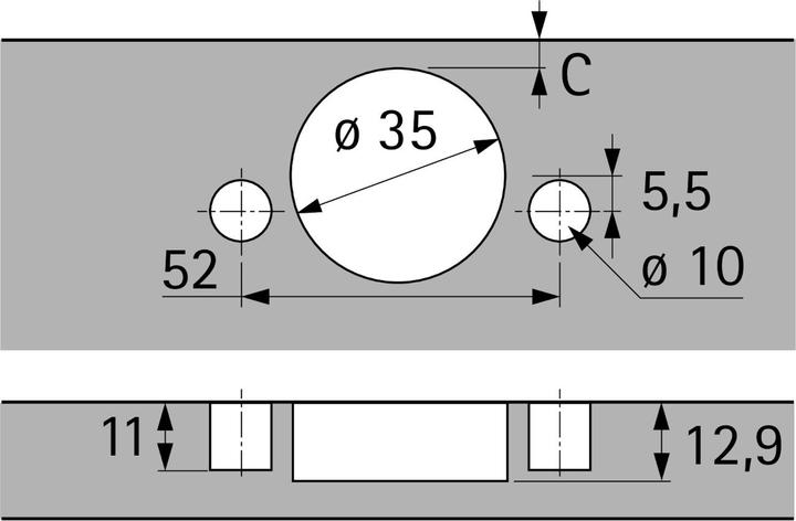 Produktbild Hettich Topfbänder Sensys 8645i, Eckband