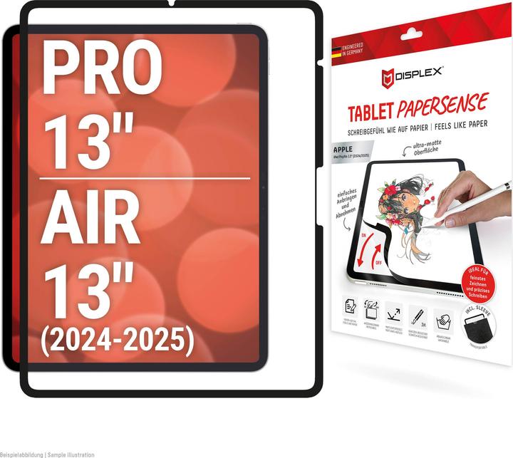Productafbeelding Displex Tablet Papersense, Tablet Paper Feeling Schutzfolie (1 Stuk, iPad Pro 13 2024 (M4), iPad Air 13 2024 (M2))